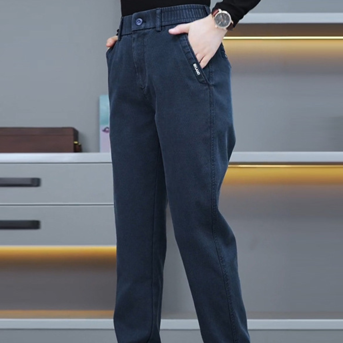 [Leve 3 e Pague 2] Calça Feminina Vitória Ajustável em Algodão e Elastano | Ajuste Perfeito ao Seu Corpo