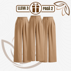 [Llevá 3 Pagá 2] Pantalón Femenino en Seda Hielo y Poliéster Selina Confort y Elasticidad Premium